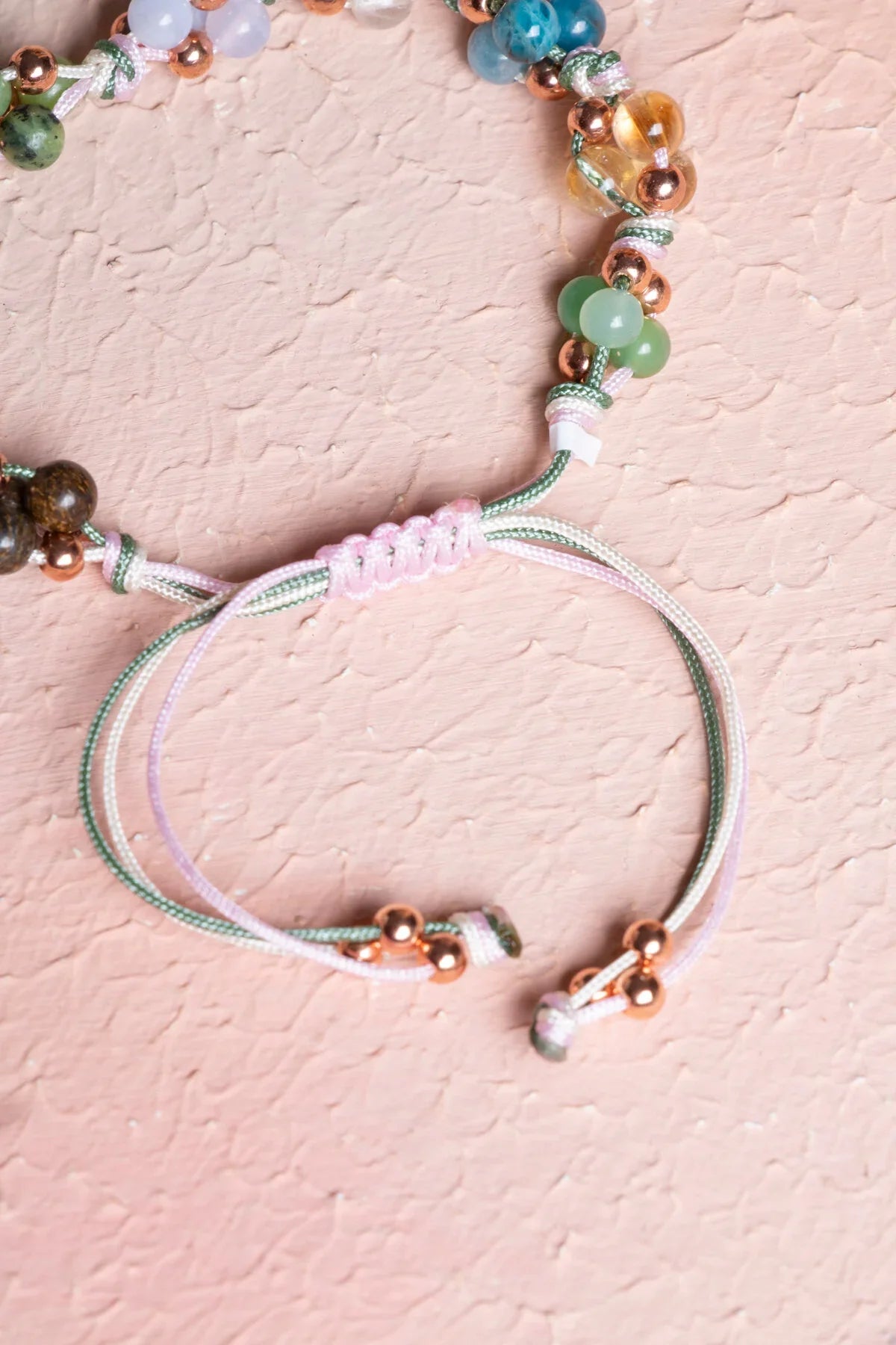 Laboratory Certified Taurus Zodiac Natural Stone Macramé Bracelet