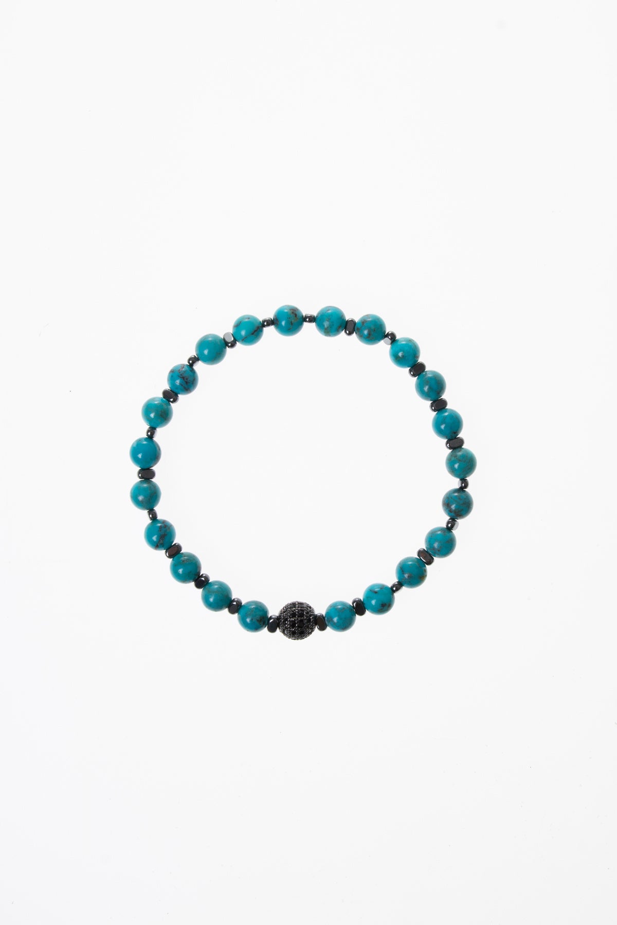 Laboratory Certified Turquoise (Firuze) Natural Stone Bracelet – 6 mm