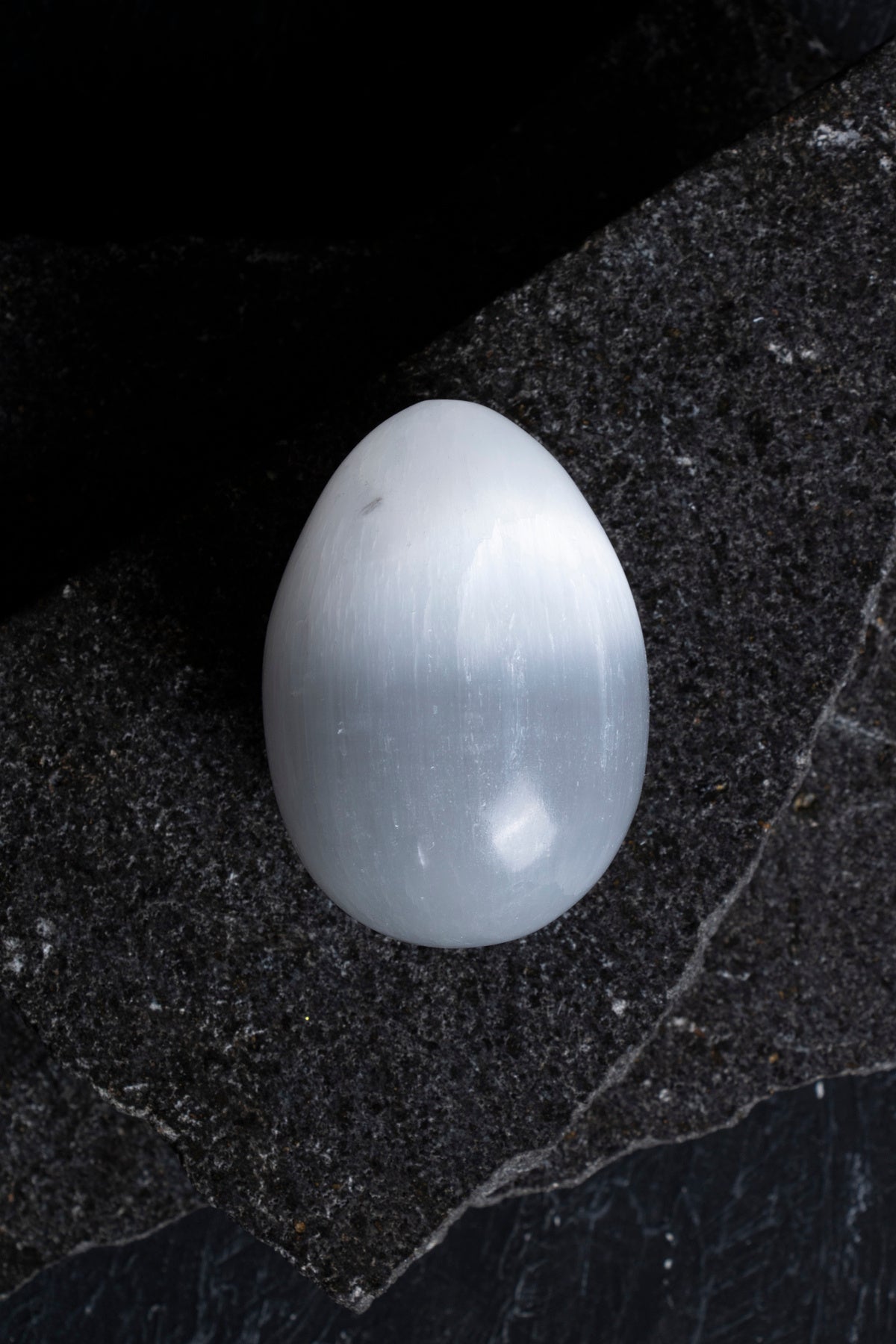 Laboratory Certified Selenite Natural Stone Egg – 6 cm