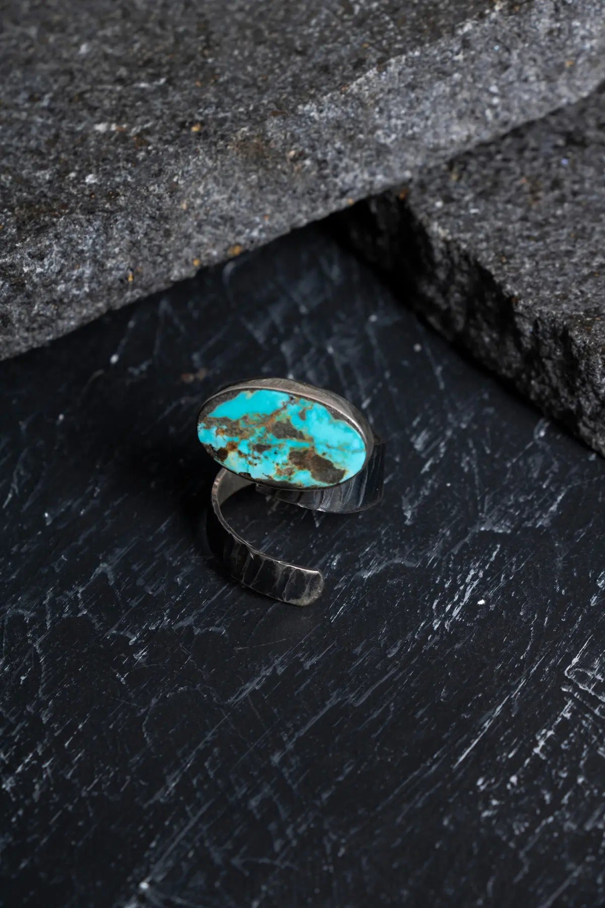 Laboratory Certified Turquoise Natural Stone 925 Sterling Silver Ring (Women)