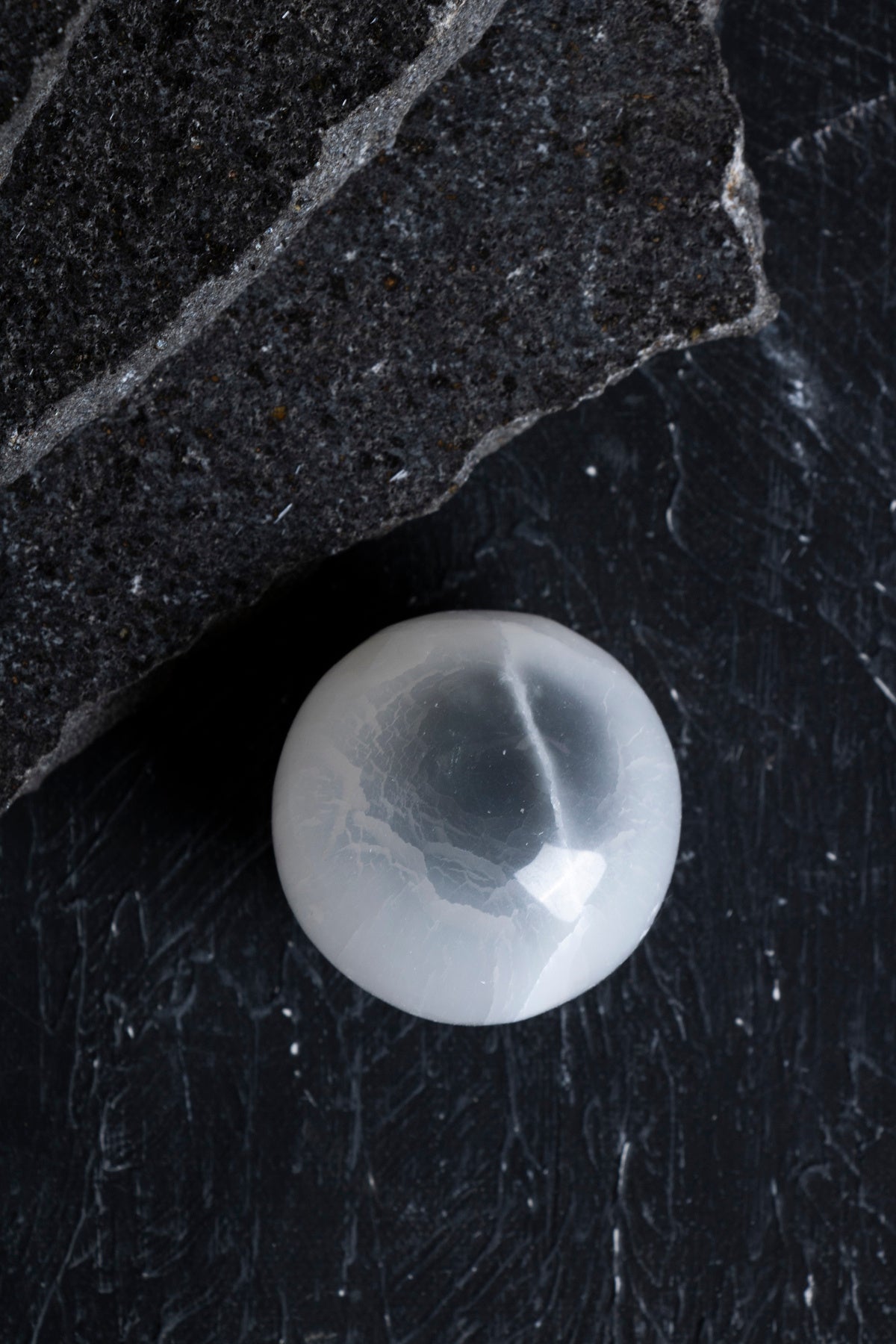 Laboratory Certified Selenite Natural Stone Sphere
