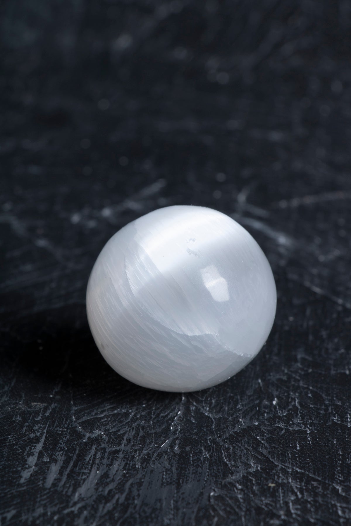 Laboratory Certified Selenite Natural Stone Sphere