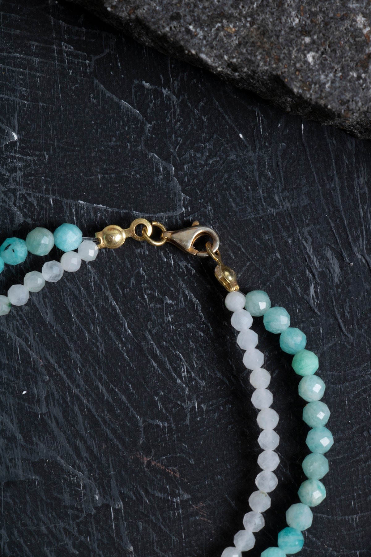 Sertifikalı Amazonit, Ay Taşı, Yakut Doğal Taş Bileklik