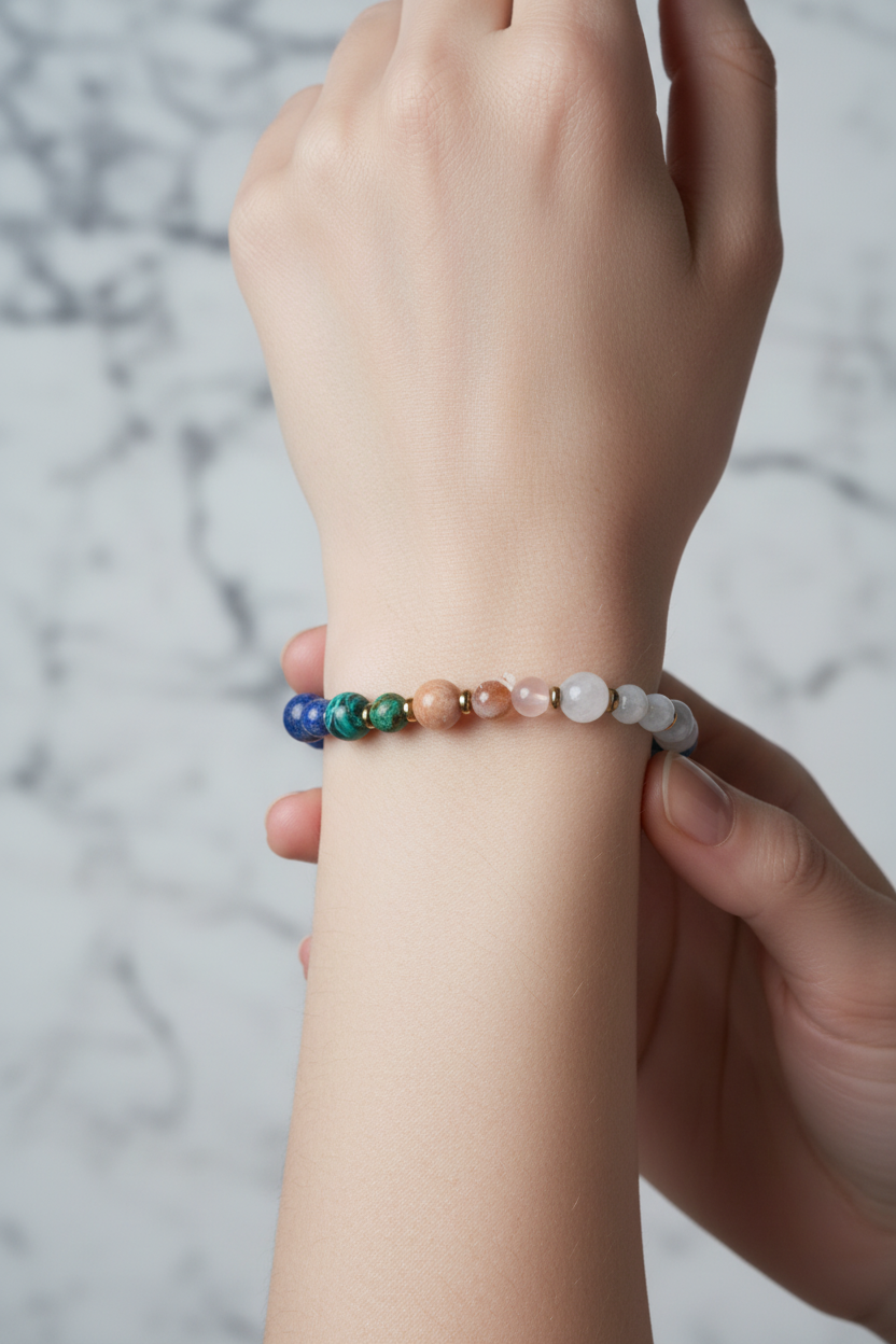 Laboratory Certified Libra Zodiac Natural Stone Bracelet