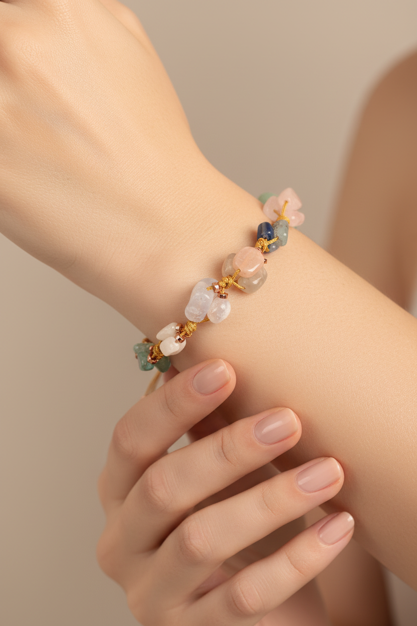 Laboratory Certified Aries Zodiac Natural Stone Bracelet