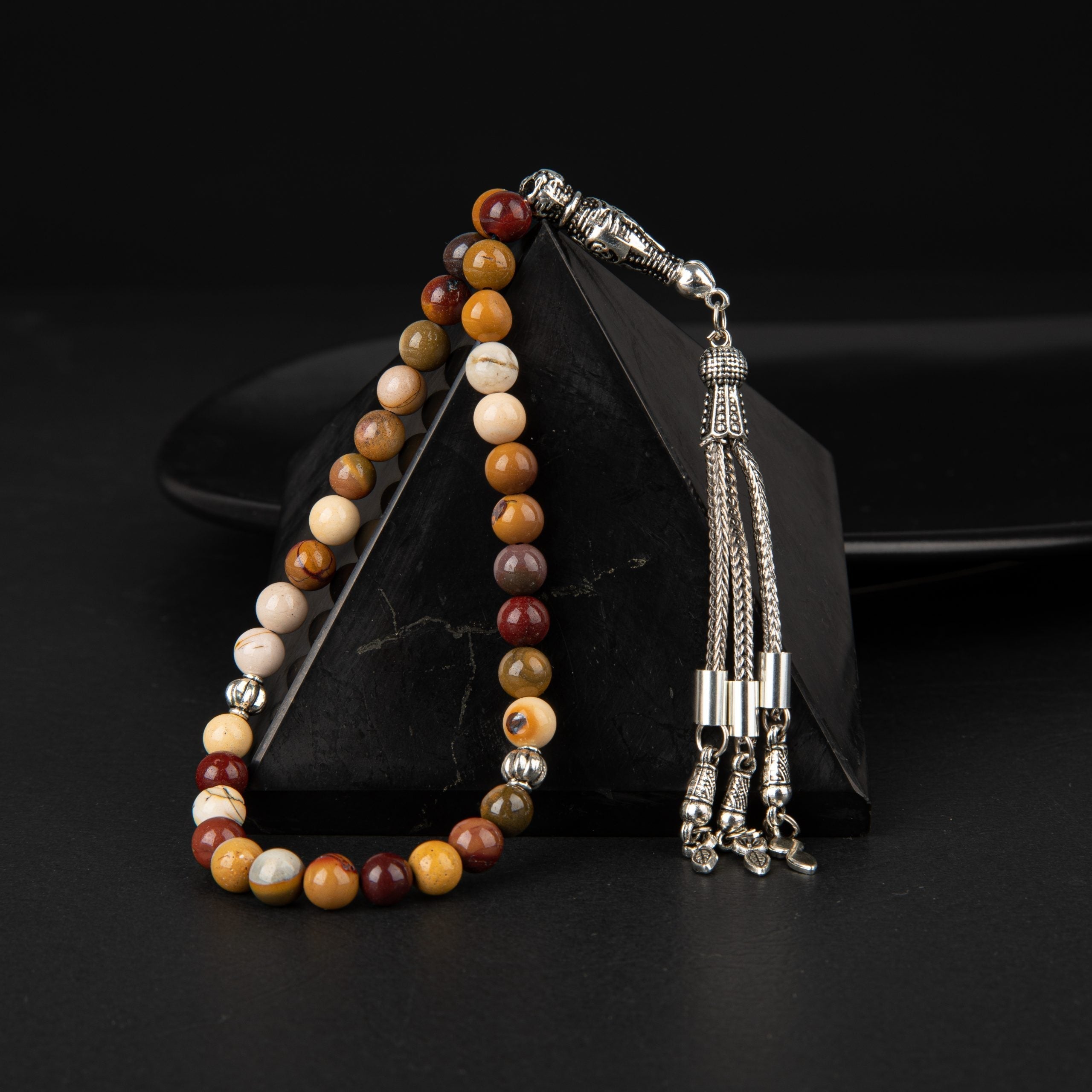 Jasper Natural Gemstone Prayer Beads 33-Bead – 6mm Handcrafted