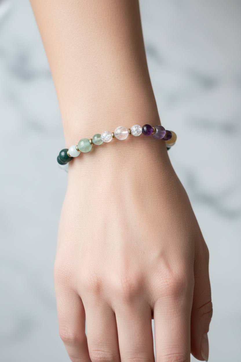 Laboratory Certified Pisces Zodiac Natural Stone Bracelet