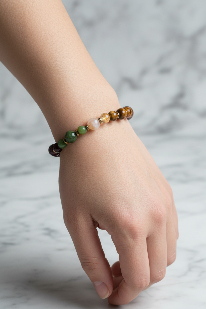 Laboratory Certified Scorpio Zodiac Natural Stone Bracelet