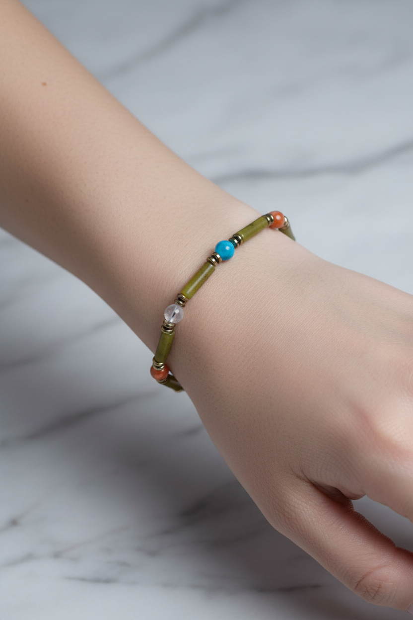 Laboratory Certified Gemini Zodiac Natural Stone Bracelet