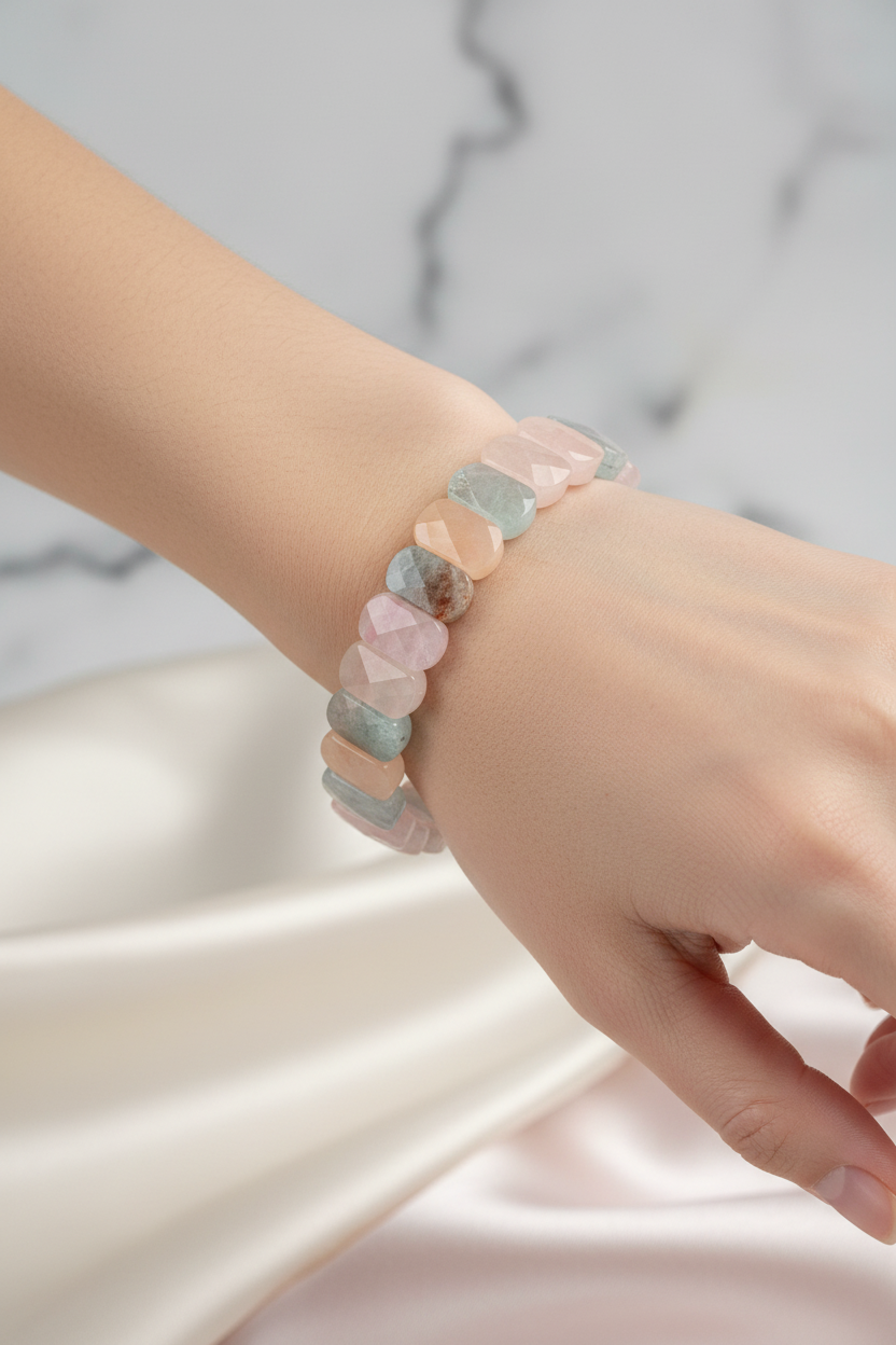 Laboratory Certified Heliodor (Helidor) Wide Cut Natural Gemstone Bracelet