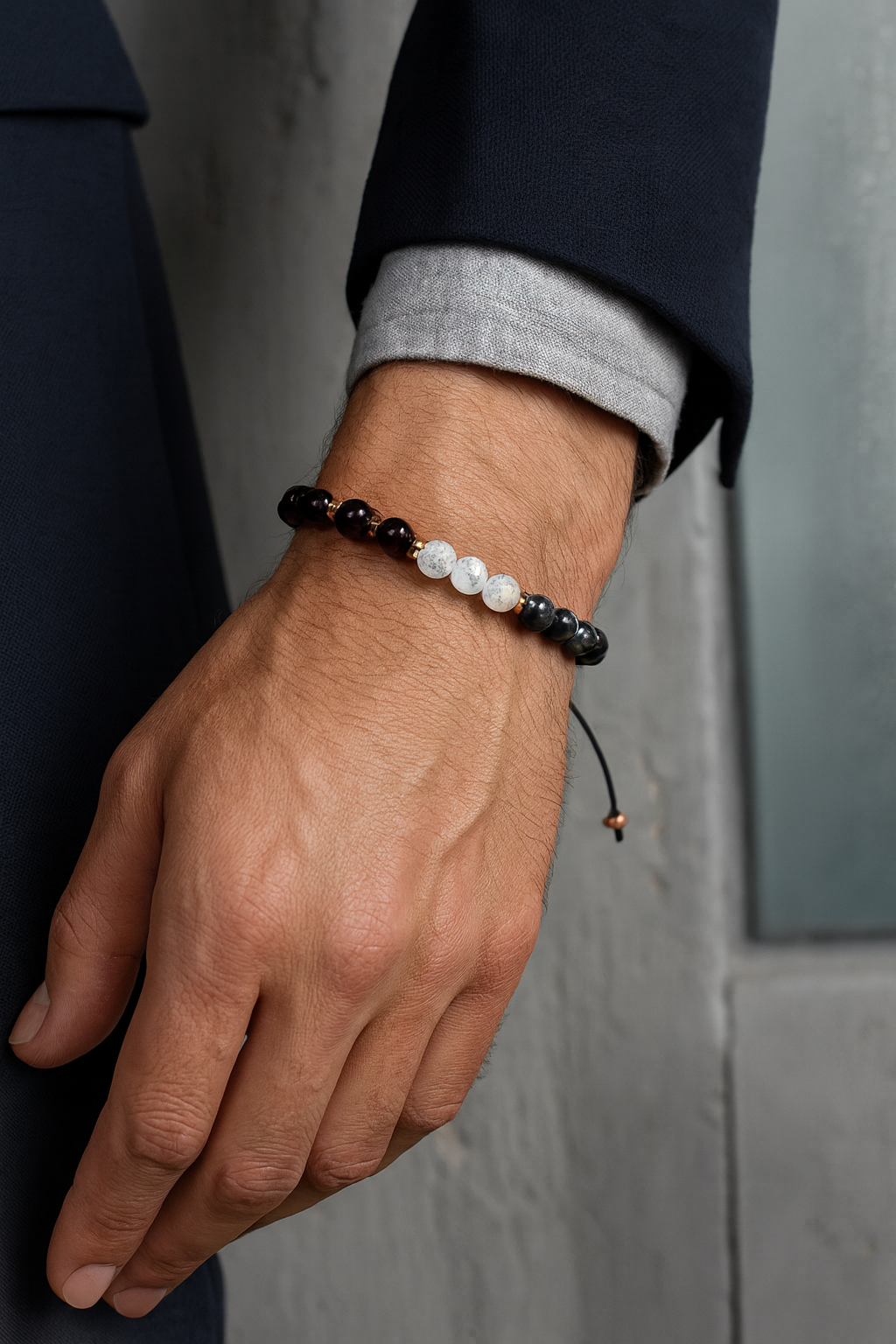 Laboratory Certified Scorpio Zodiac Natural Stone Macramé Bracelet