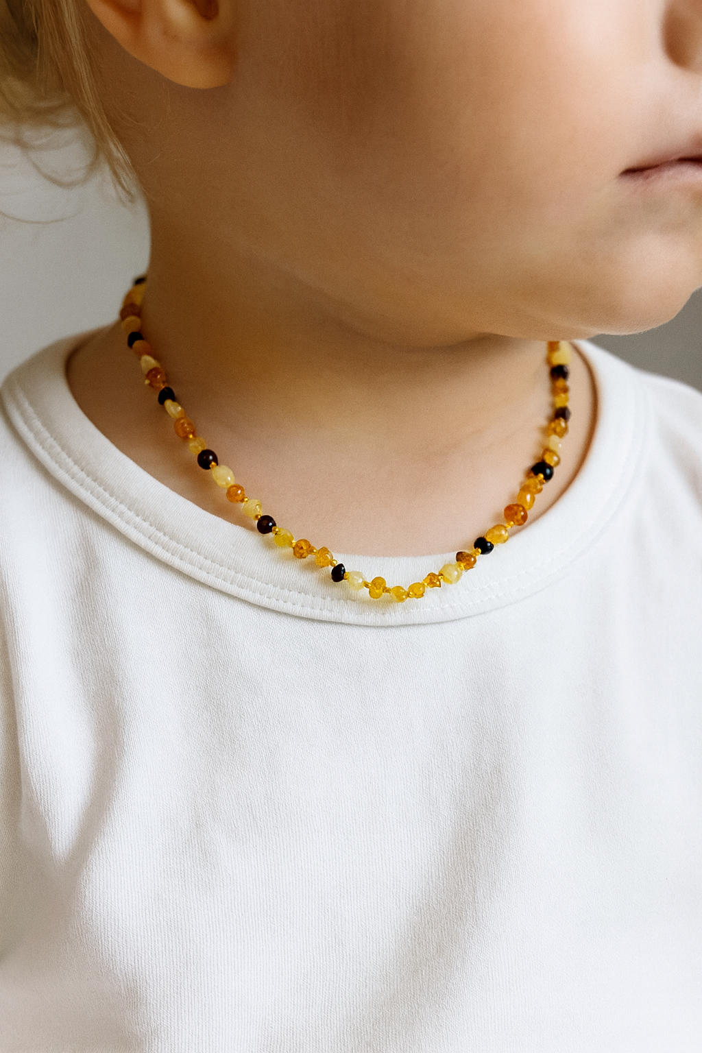 Laboratory Certified Baby Amber Natural Stone Necklace