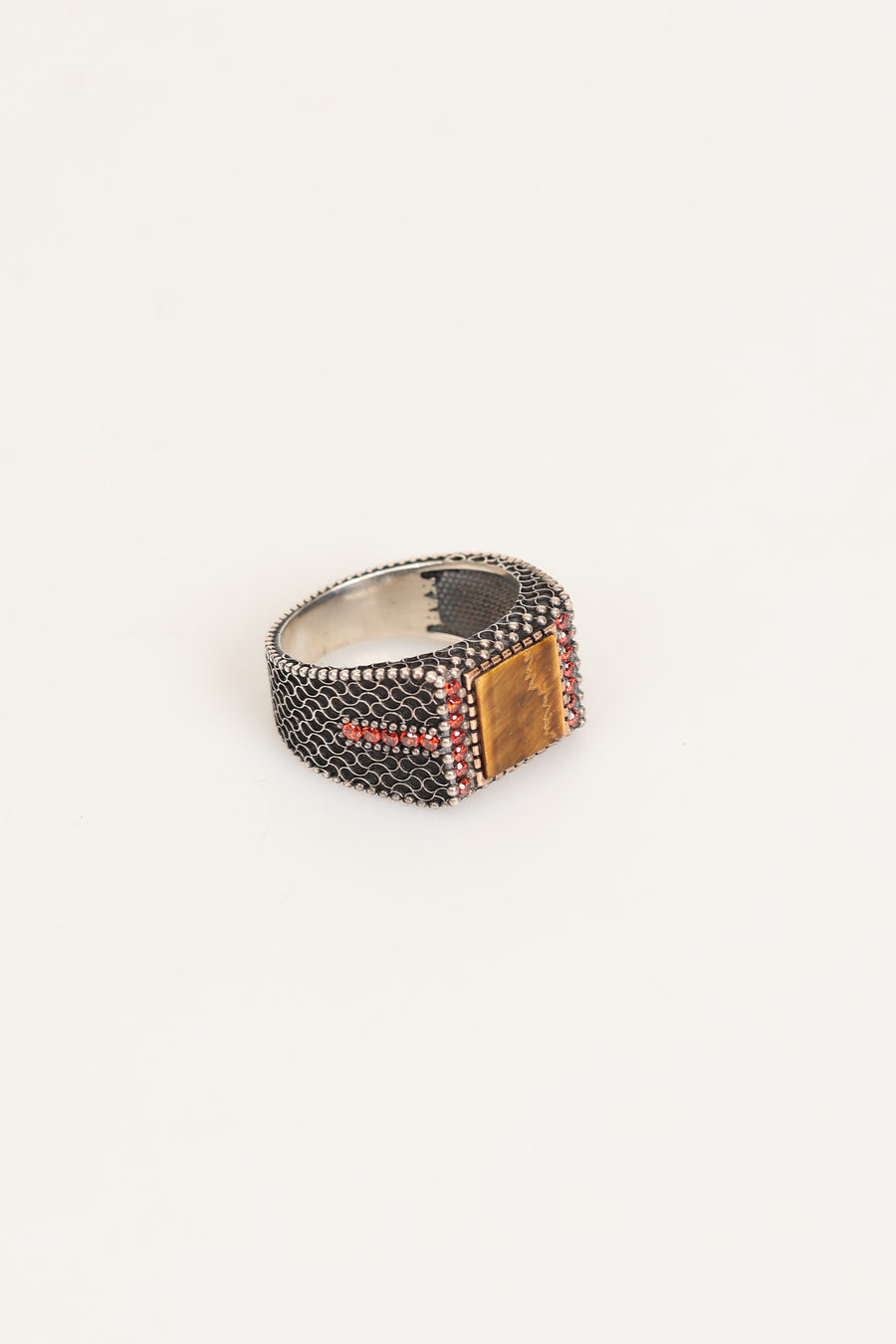 Laboratory Certified Natural Tiger’s Eye 925 Sterling Silver Ring