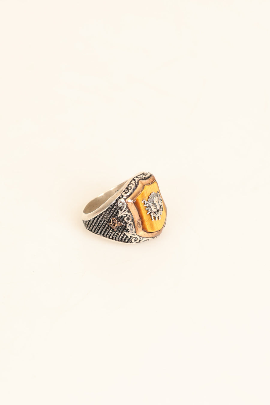 Laboratory Certified Natural Tiger’s Eye 925 Sterling Silver Ring