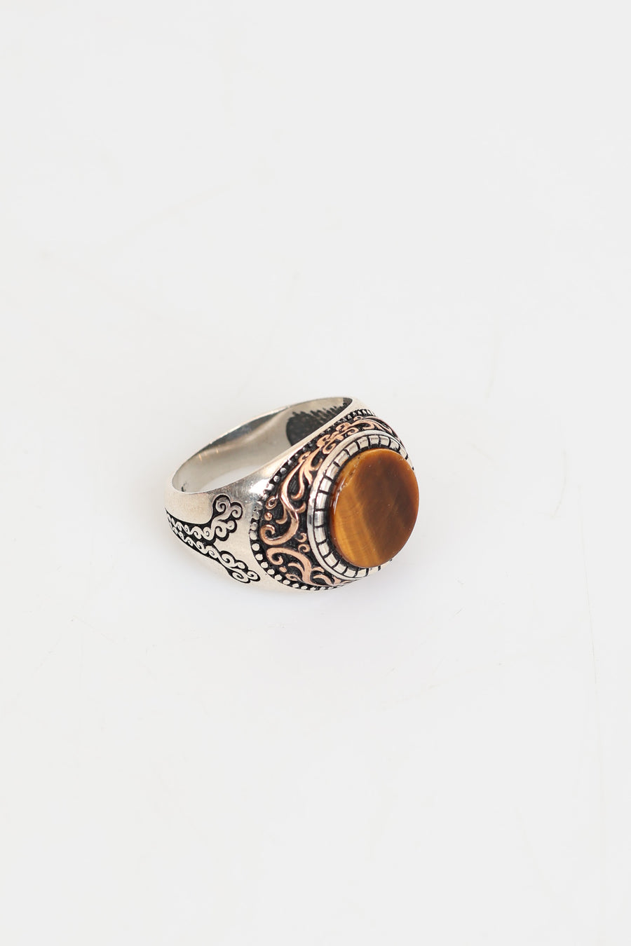 Laboratory Certified Natural Tiger’s Eye 925 Sterling Silver Ring