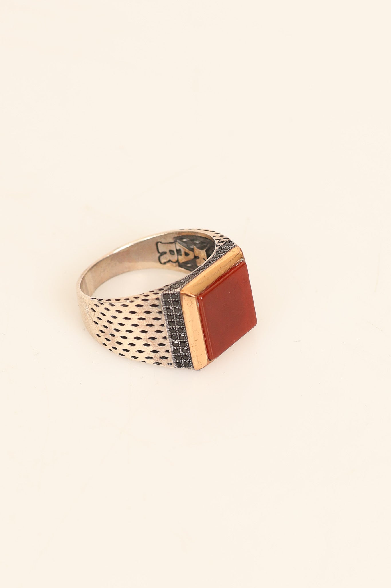 Laboratory Certified Natural Agate 925 Sterling Silver Ring