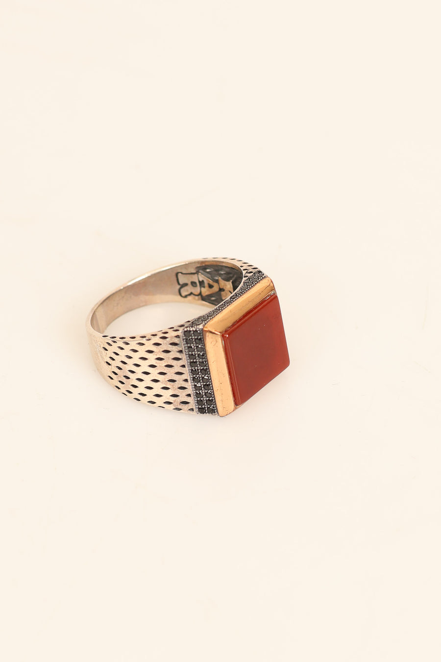 Laboratory Certified Natural Agate 925 Sterling Silver Ring