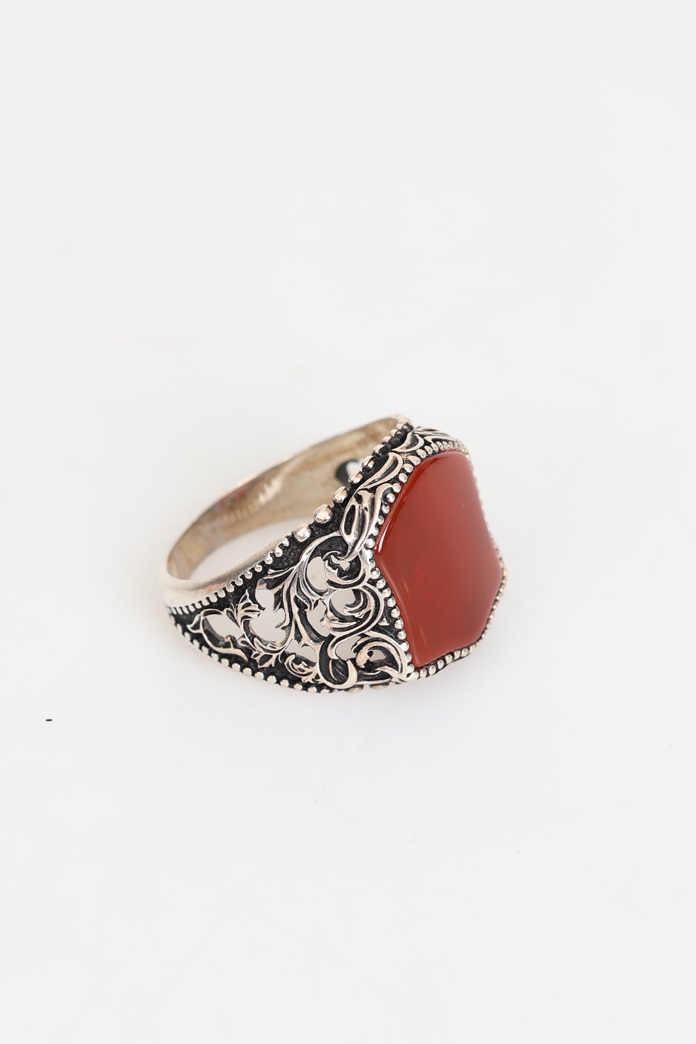 Laboratory Certified Natural Agate 925 Sterling Silver Ring