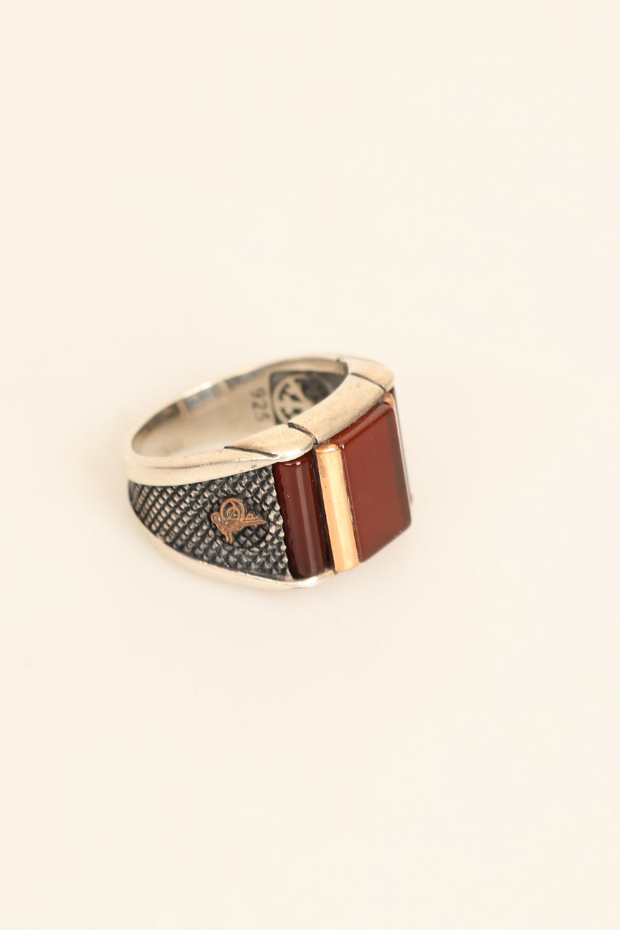 Laboratory Certified Natural Agate 925 Sterling Silver Ring