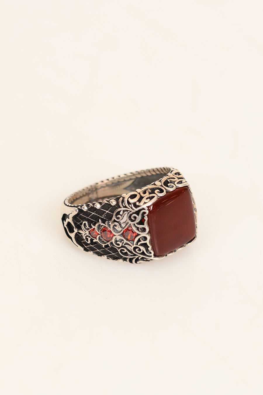 Laboratory Certified Natural Agate 925 Sterling Silver Ring