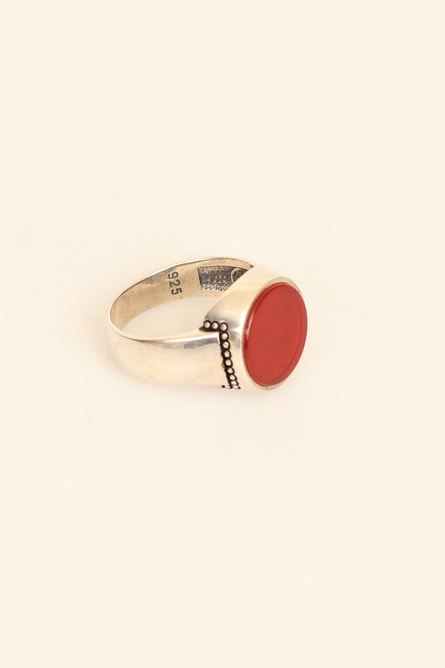 Laboratory Certified Natural Agate 925 Sterling Silver Ring
