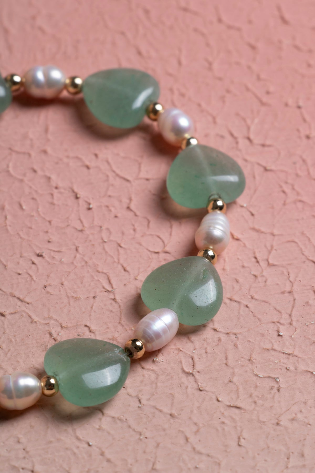Laboratory Certified Pearl & Aventurine Natural Stone Bracelet