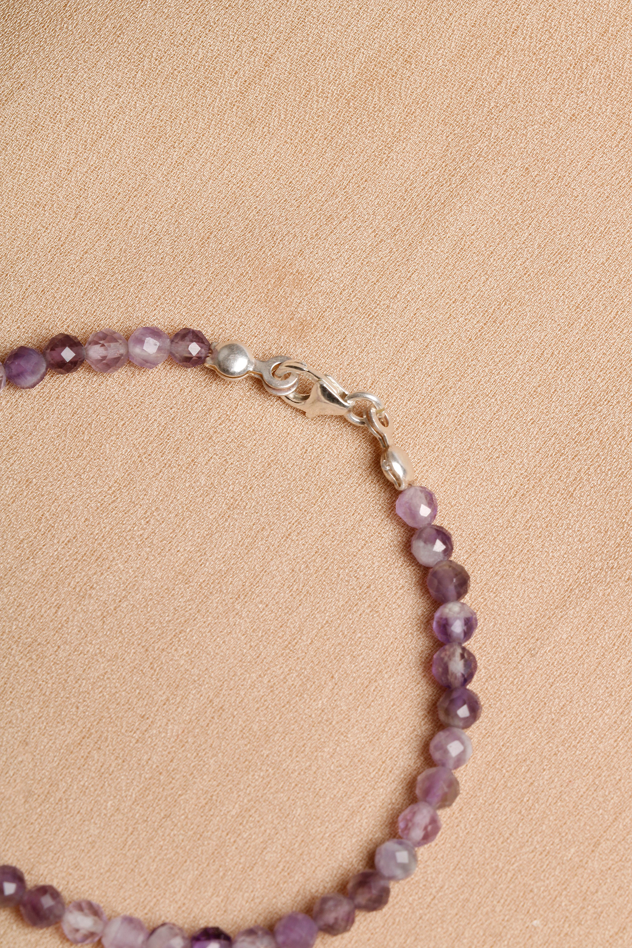 Laboratory Certified Amethyst Natural Stone Bracelet 4 mm