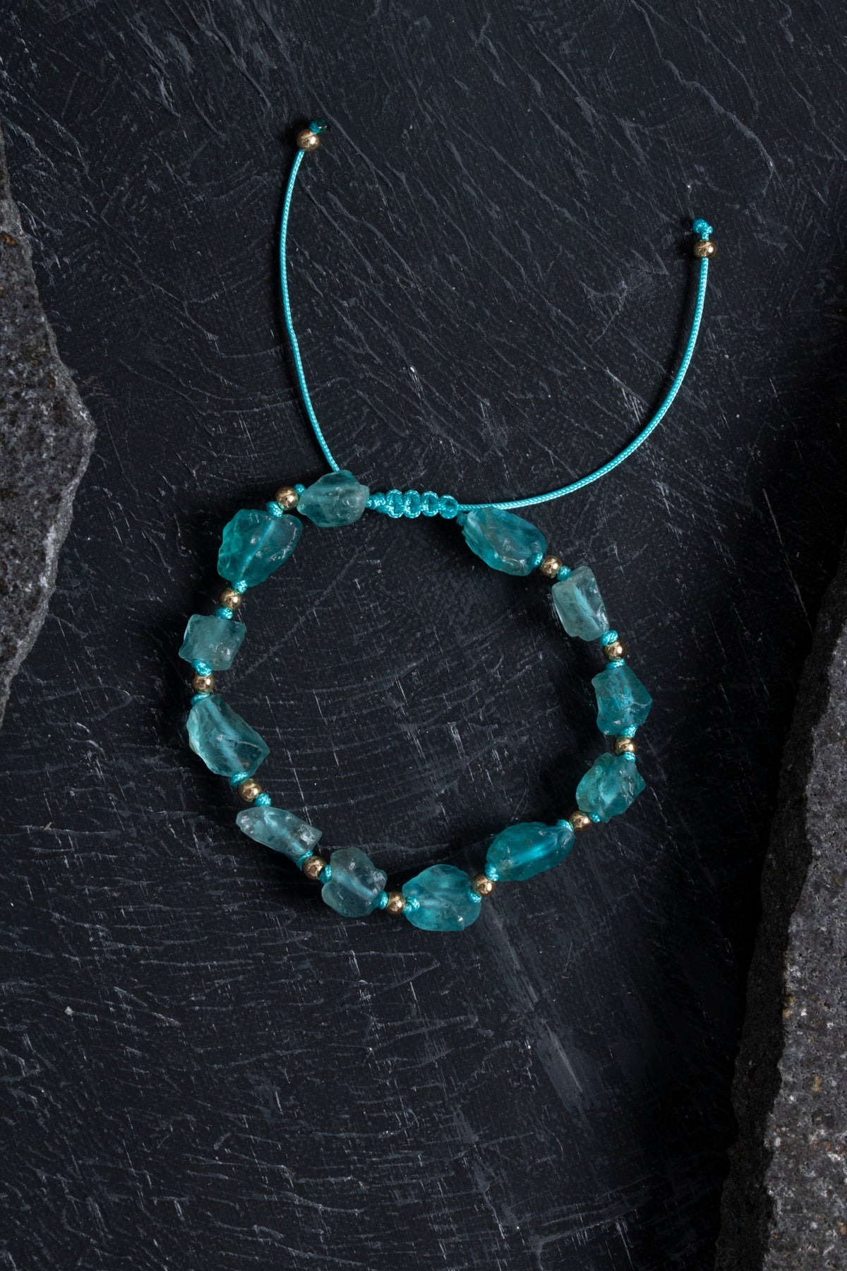 Laboratory Certified Apatite Natural Stone Bracelet