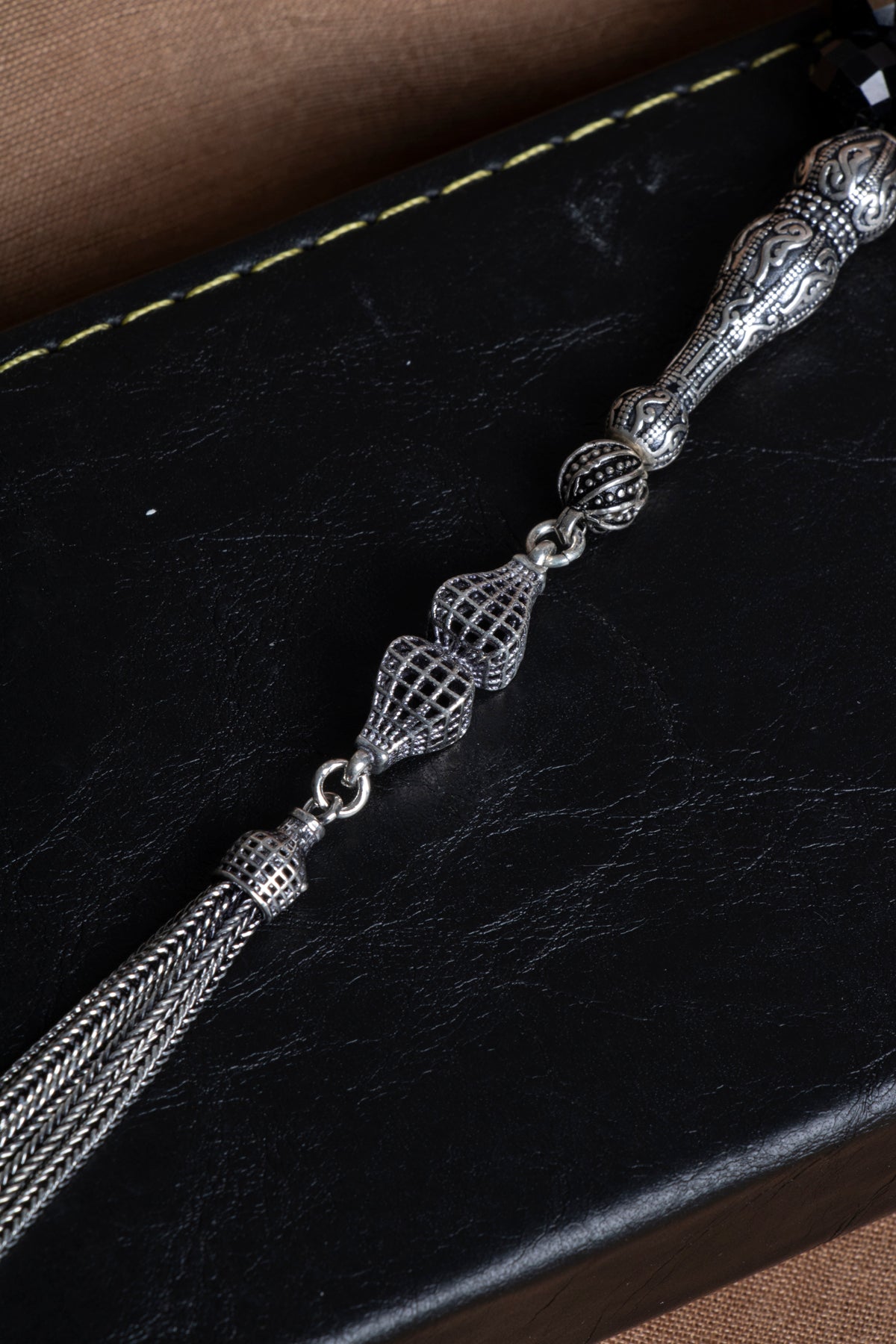 Laboratory Certified Obsidian Natural Stone Prayer Beads 33 Beads – 8 mm