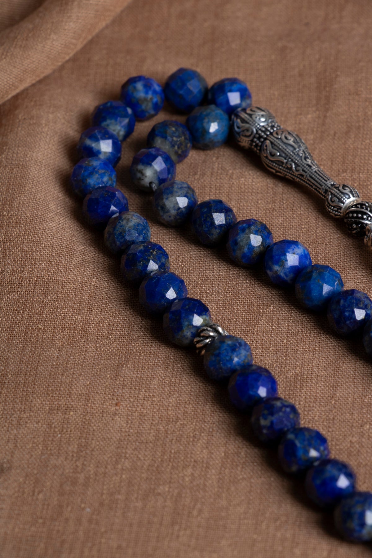 Laboratory Certified Lapis Lazuli Natural Stone Prayer Beads 33 Beads – 8 mm
