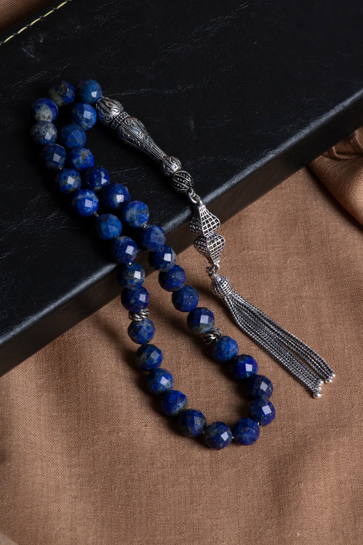 Laboratory Certified Lapis Lazuli Natural Stone Prayer Beads 33 Beads – 8 mm