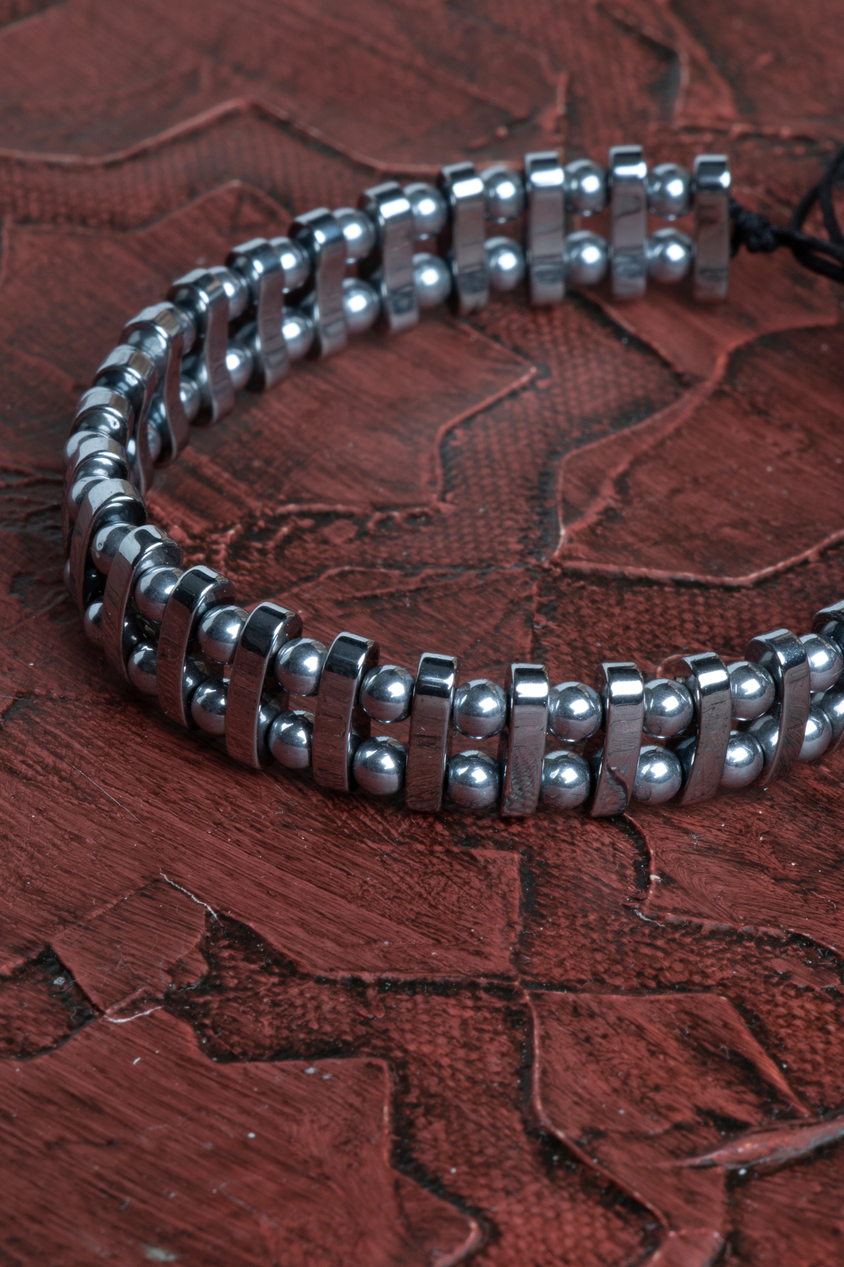 Laboratory Certified Hematite Natural Stone Bracelet