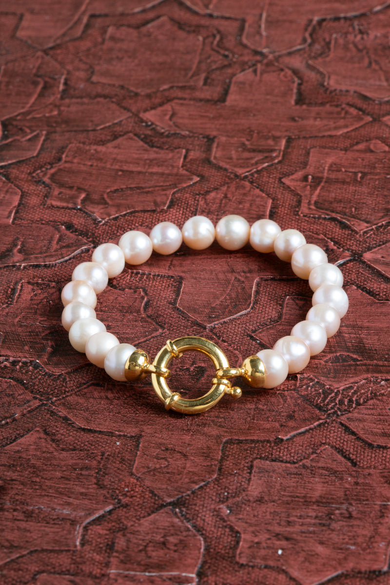 Laboratory Certified Pearl 925 Sterling Silver Bracelet