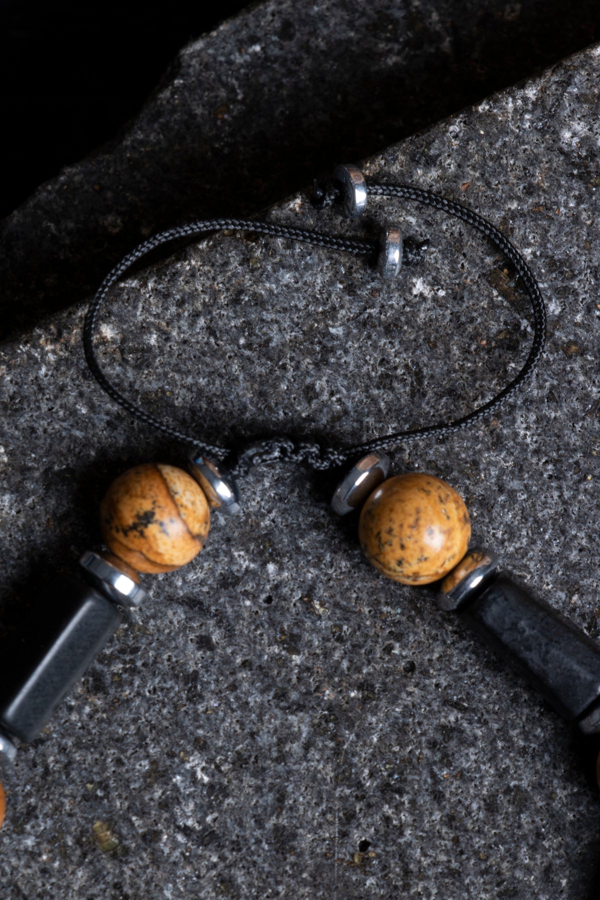 Laboratory Certified Jasper & Shungite Natural Stone Bracelet