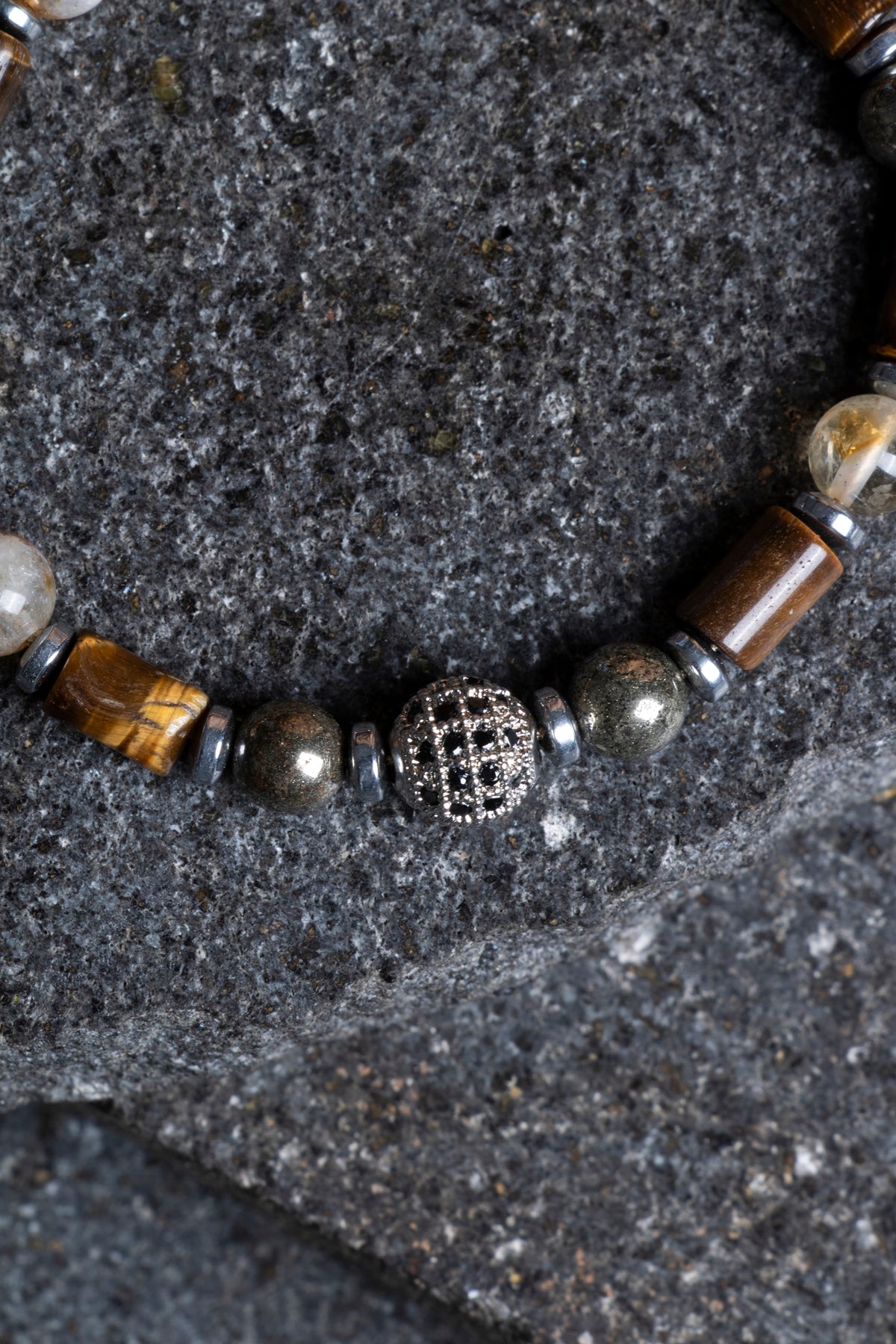 Laboratory Certified Citrine & Tiger’s Eye Natural Stone Bracelet