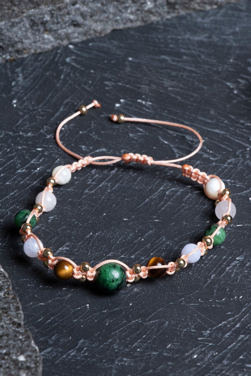 Laboratory Certified Cancer Zodiac Natural Stone Bracelet