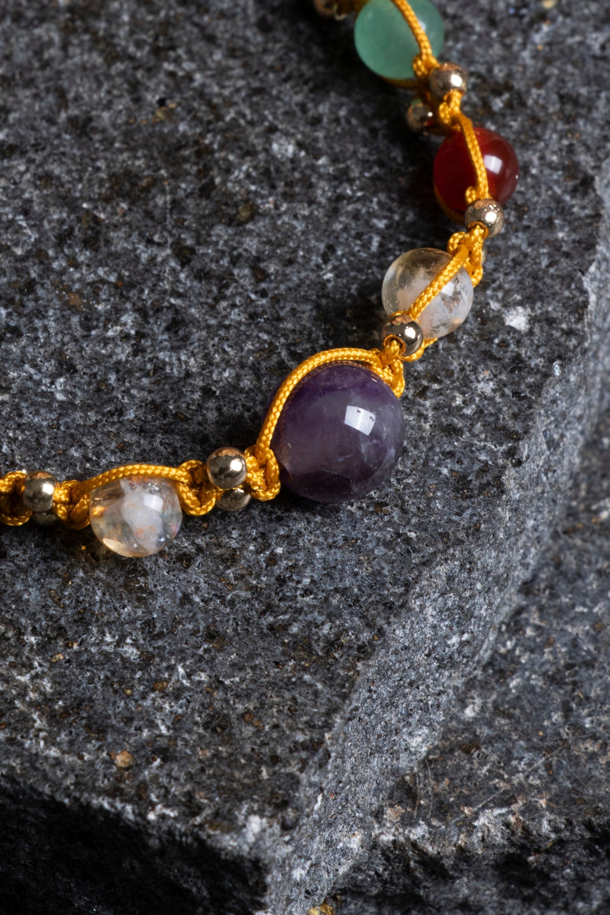 Laboratory Certified Aries Zodiac Natural Stone Bracelet