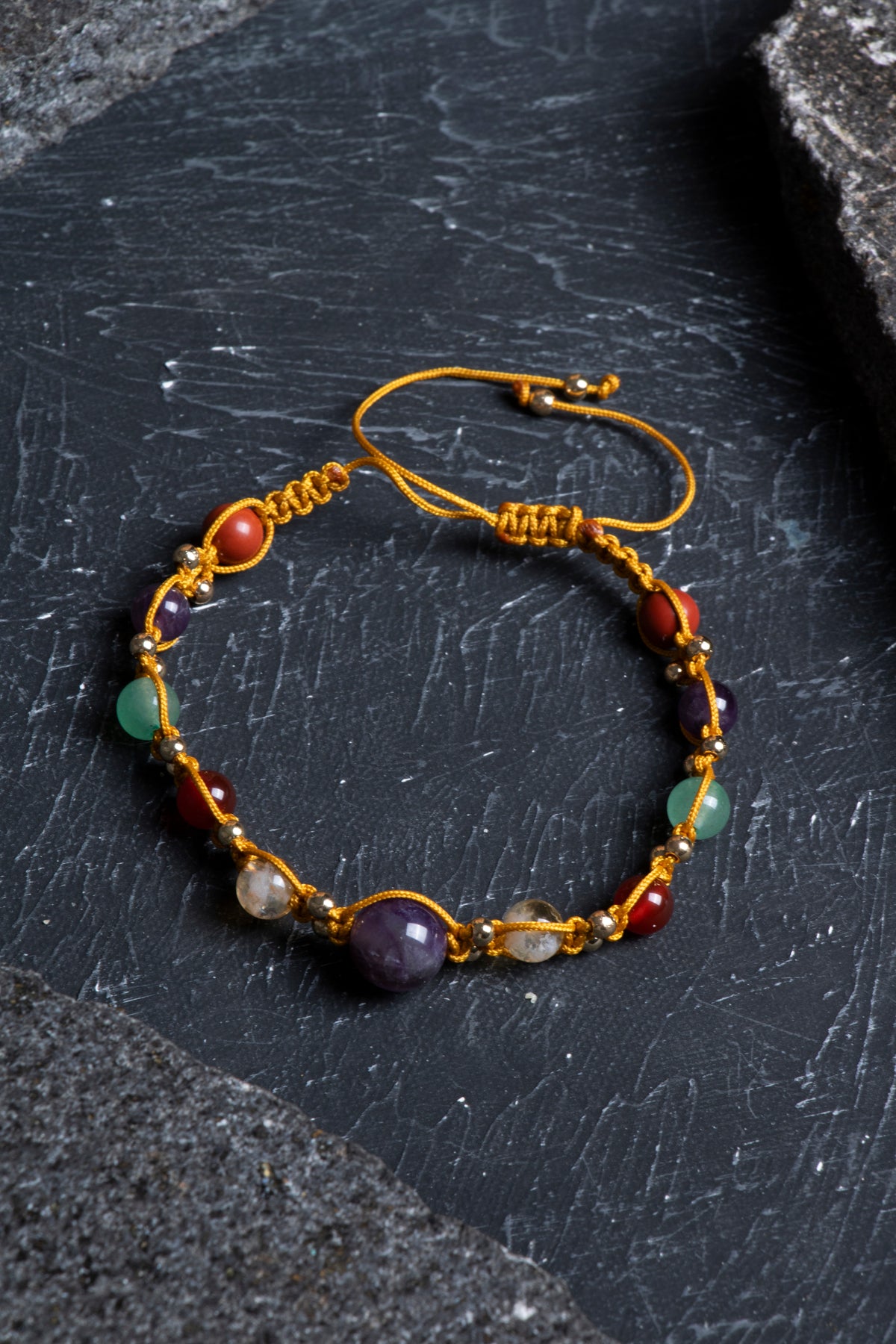 Laboratory Certified Aries Zodiac Natural Stone Bracelet