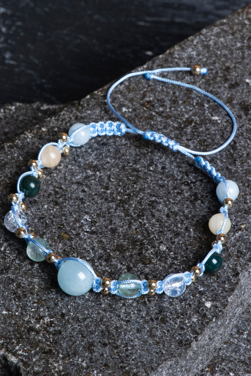 Laboratory Certified Pisces Zodiac Natural Stone Bracelet