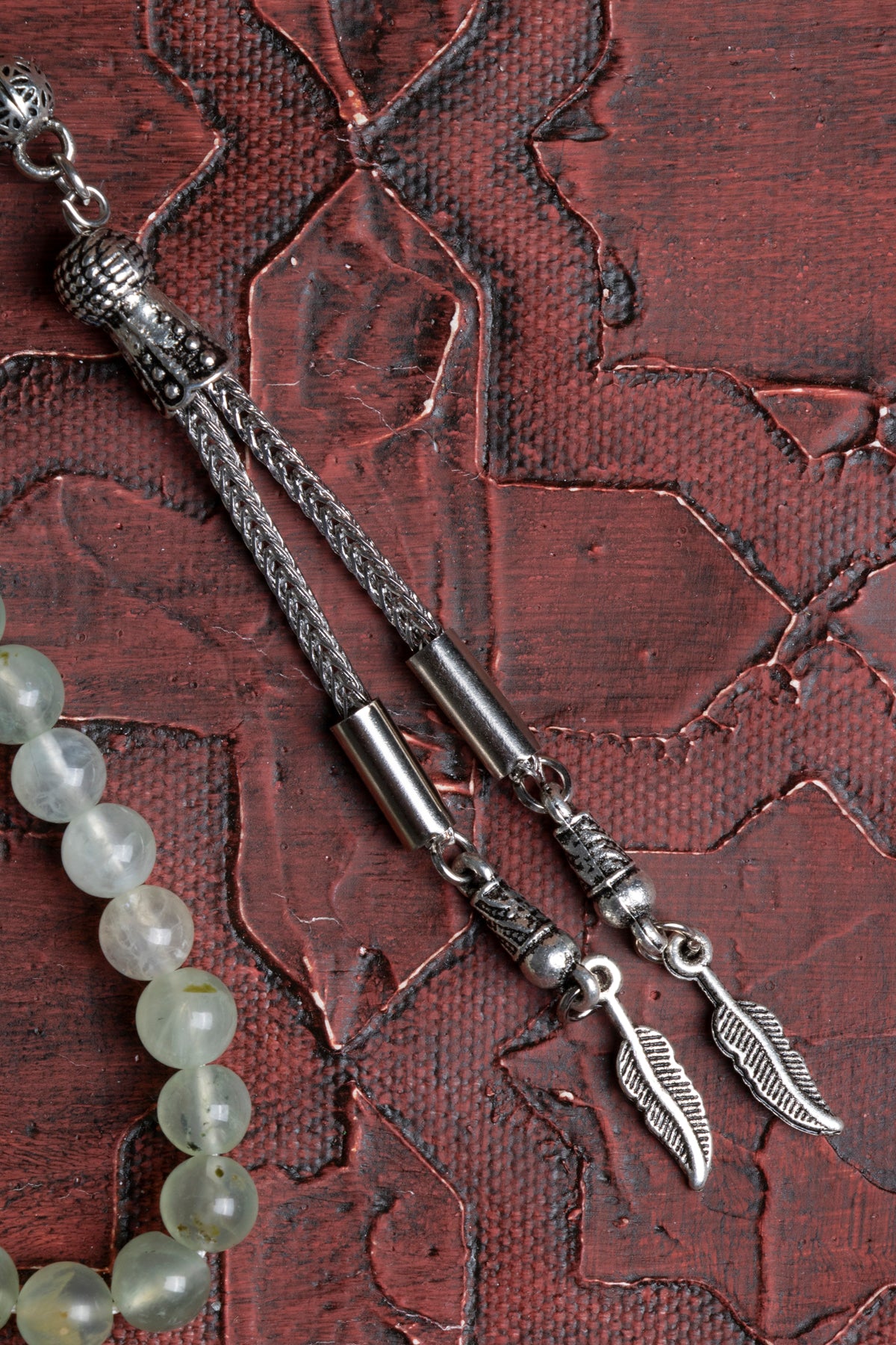 Laboratory Certified Prehnite Natural Stone Prayer Beads 99 Beads – 6 mm