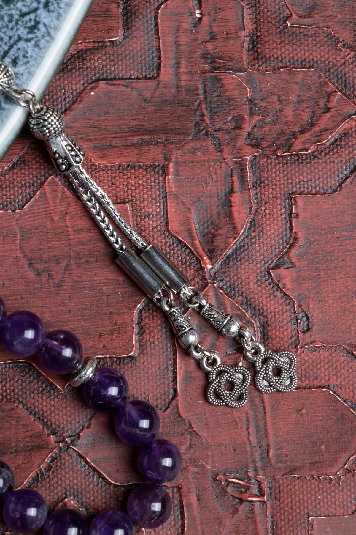 Laboratory Certified Amethyst Natural Stone Prayer Beads 33 Beads – 8 mm