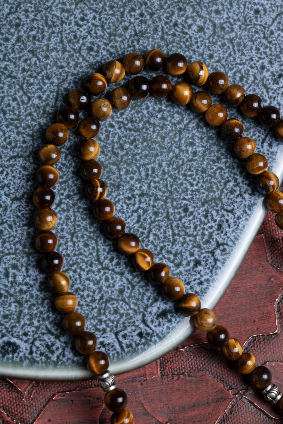 Laboratory Certified Tiger’s Eye Natural Stone Prayer Beads 99 Beads – 6 mm