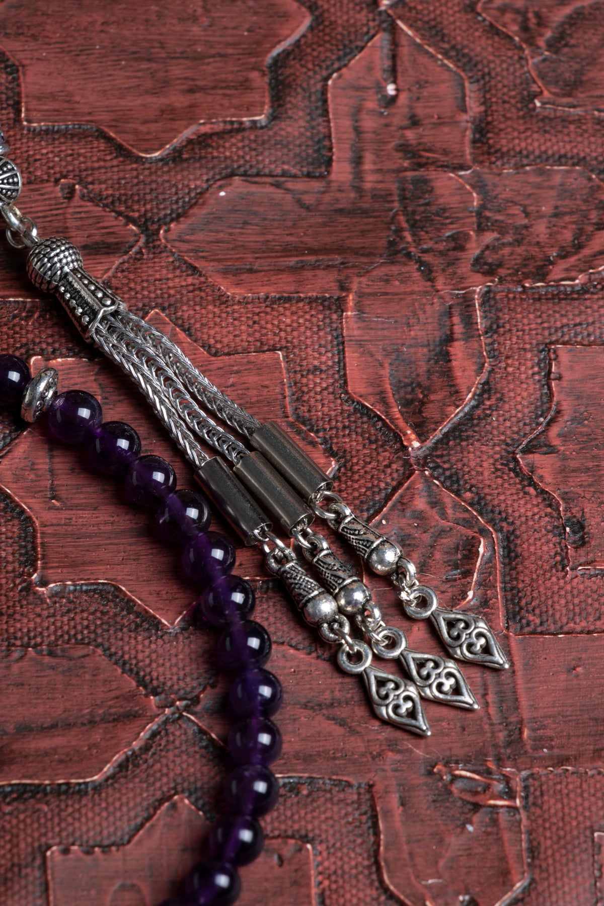 Laboratory Certified Amethyst Natural Stone Prayer Beads 99 Beads – 6 mm