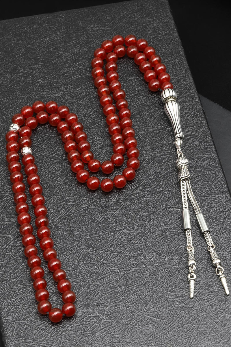Laboratory Certified Agate Natural Gemstone 99'Lu Prayer Beads 6 mm