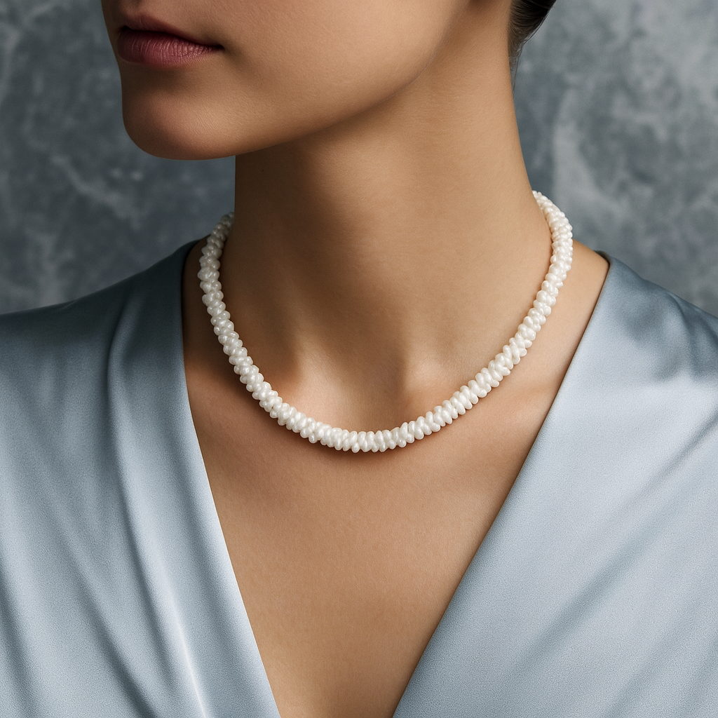 Laboratory Certified Burma Pearl 925 Sterling Silver Necklace