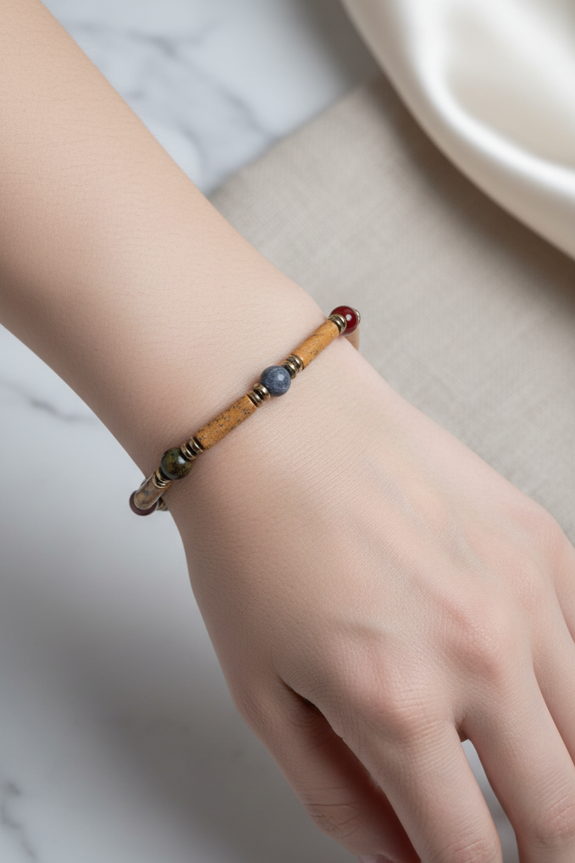 Laboratory Certified Capricorn Zodiac Natural Stone Bracelet