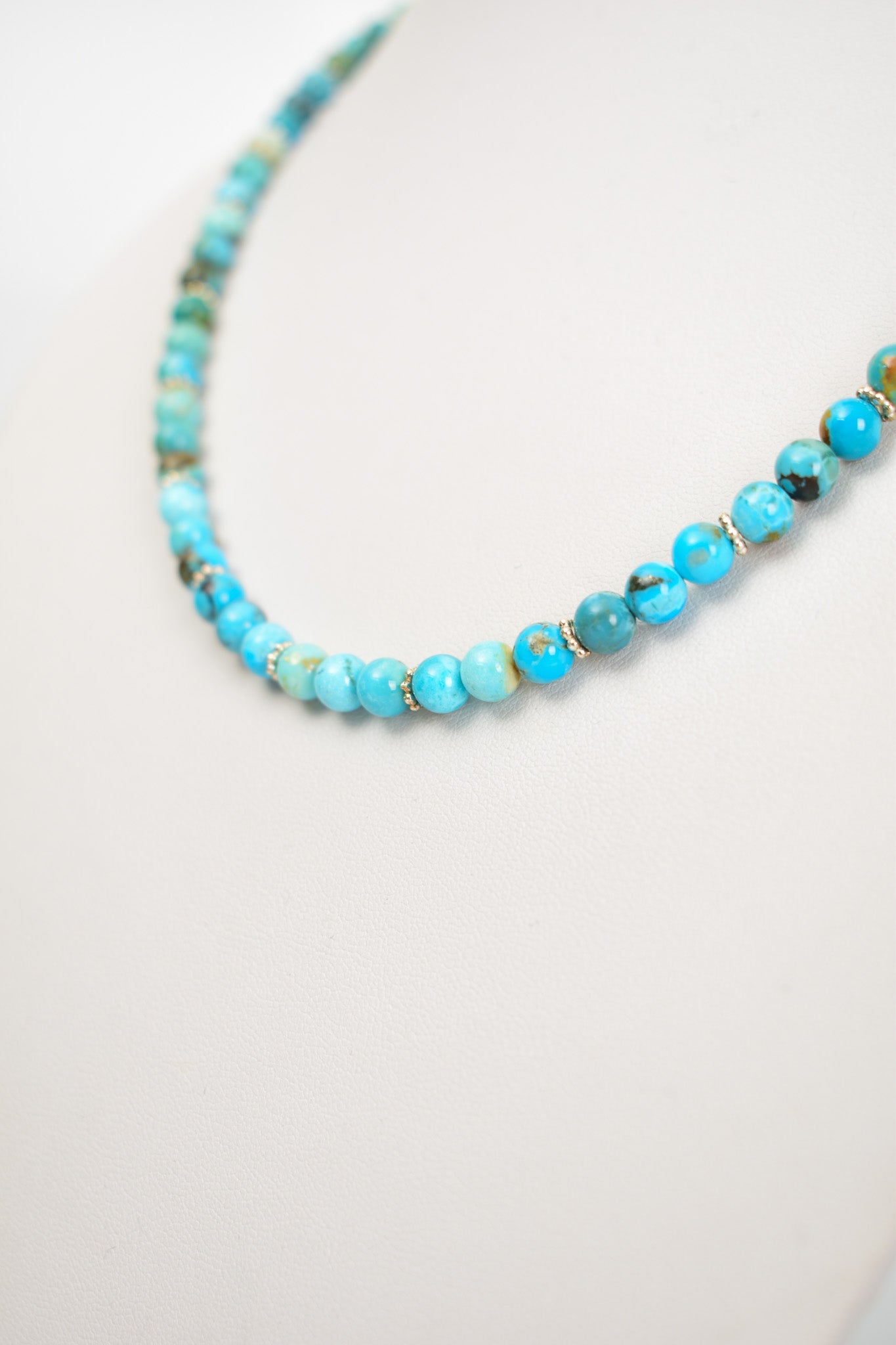 Laboratory Certified Turquoise Natural Stone 925 Sterling Silver Designer Necklace
