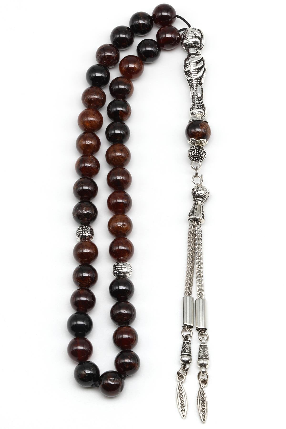 Laboratory Certified Garnet Natural Gemstone Prayer Beads 8 mm