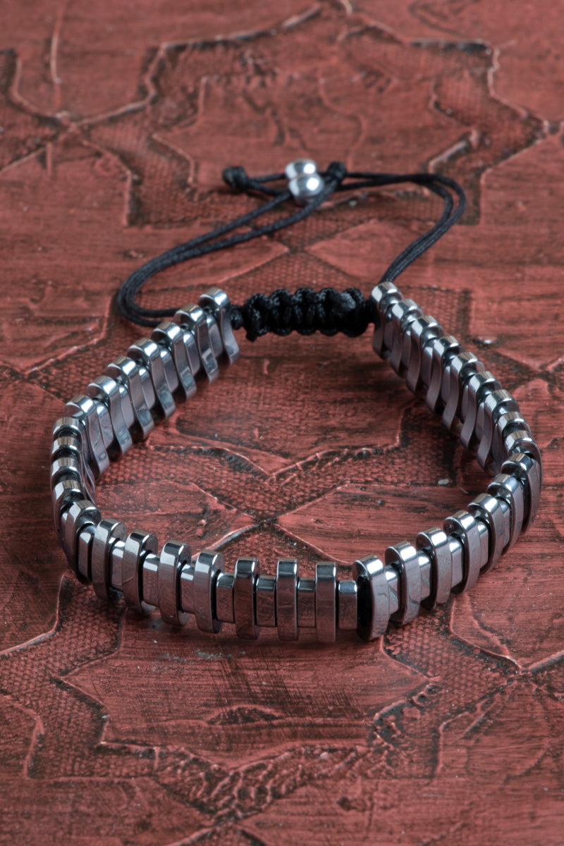 Laboratory Certified Hematite Natural Stone Bracelet
