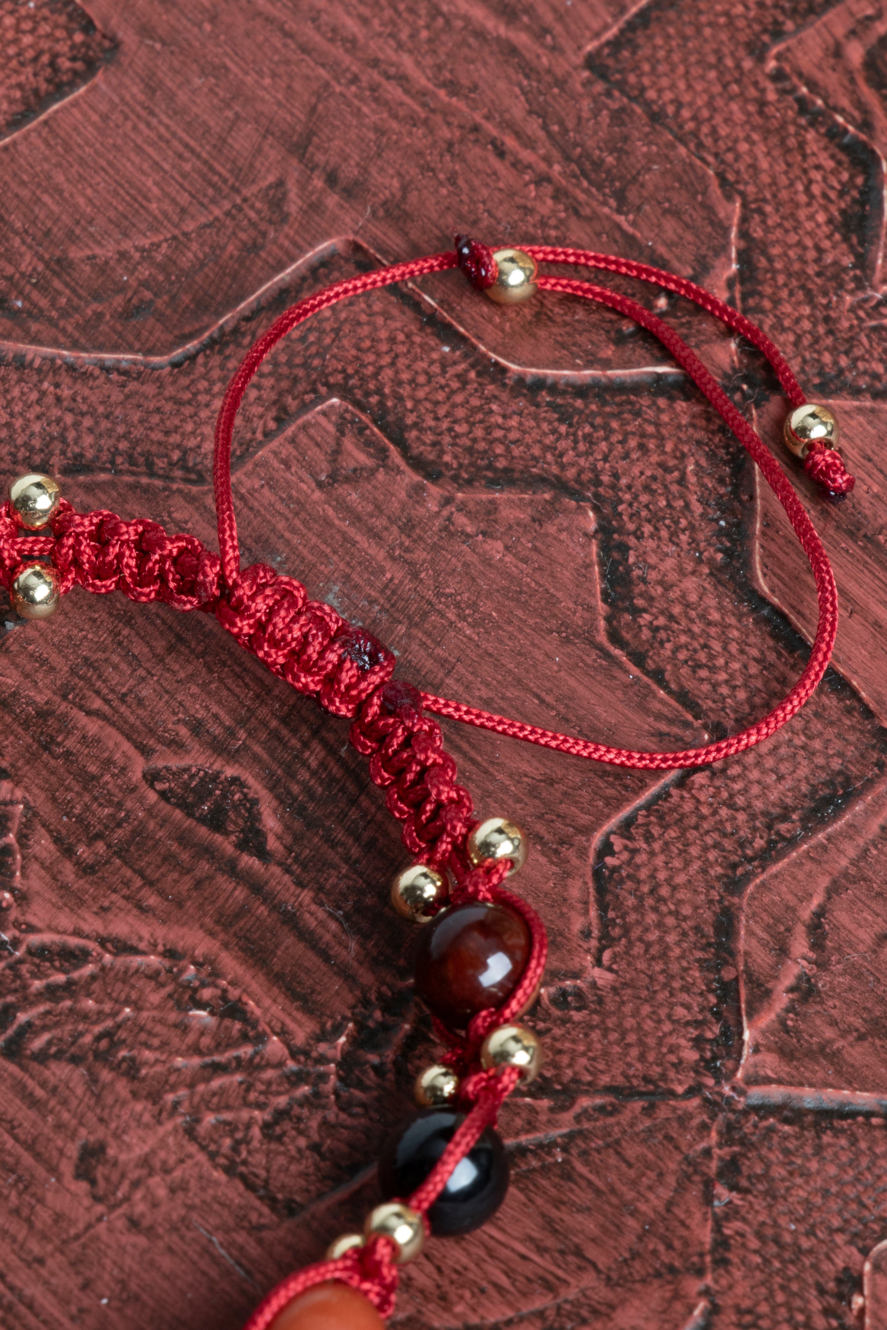 Laboratory Certified Agate & Garnet (Lal) Natural Stone Bracelet